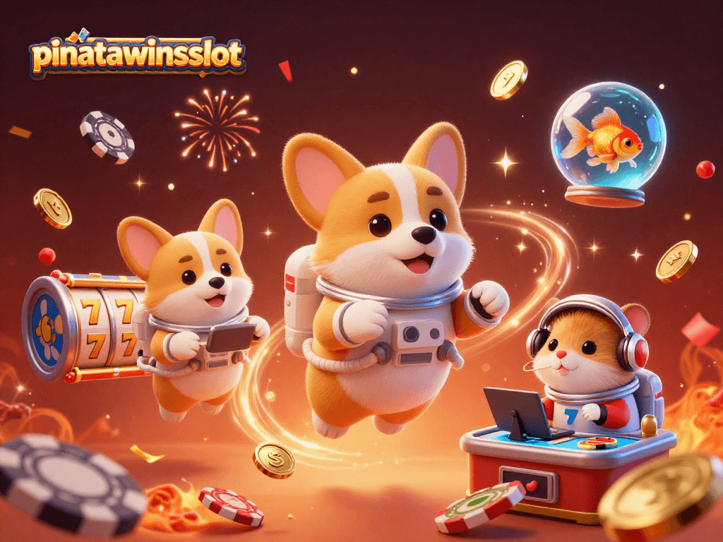 Experience exciting gameplay in pinatawinsslot's vibrant, colorful arcade setting with enticing jackpot elements.