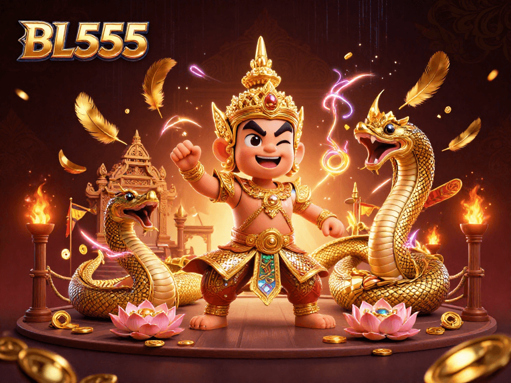 Experience the excitement with BL555 in a vibrant 3D casino scene full of action and energy.