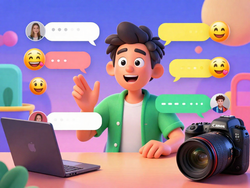 Spicy chat character interacting in a colorful digital environment highlighting engaging conversations.