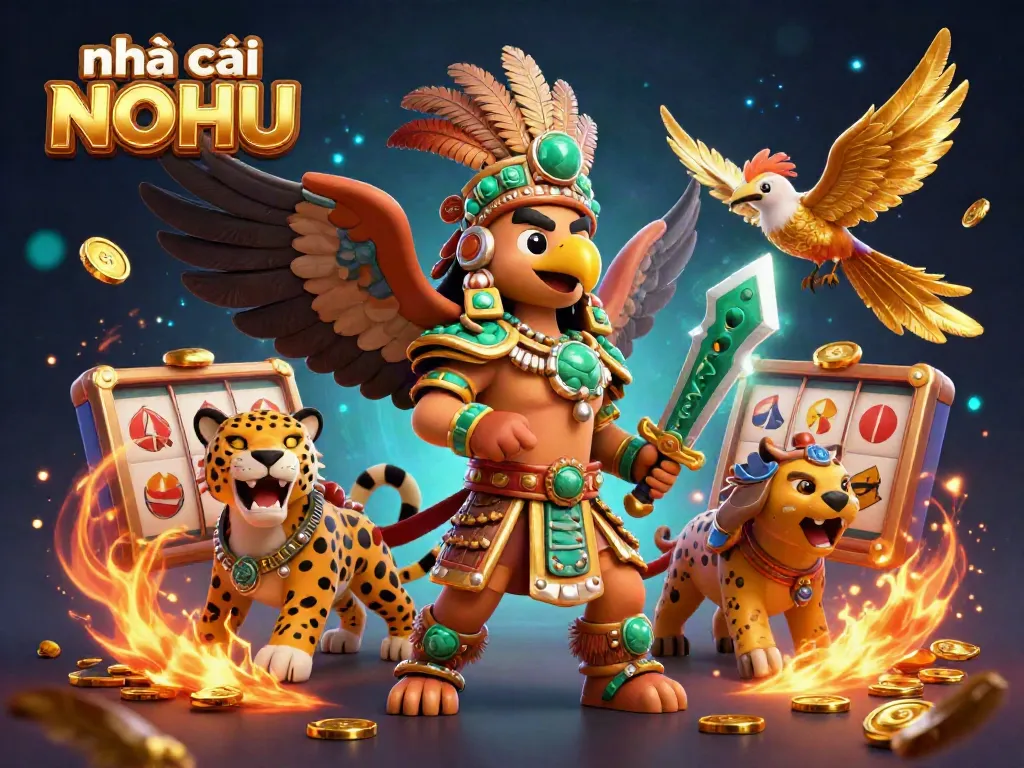 Experience thrilling gameplay at nhà cái NOHU with a vibrant, dynamic 3D casino scene that brings excitement to life.