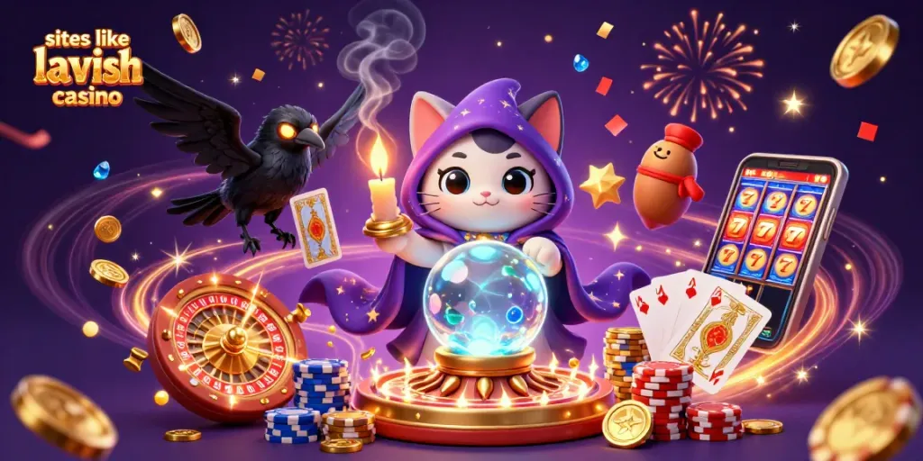 Play exciting games like Lavish Luck Casino with immersive 3D characters and dynamic casino elements.