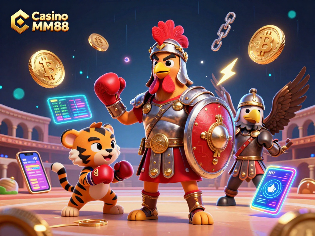 Engage in thrilling gameplay with Casino MM88 where 3D characters and crypto elements collide.