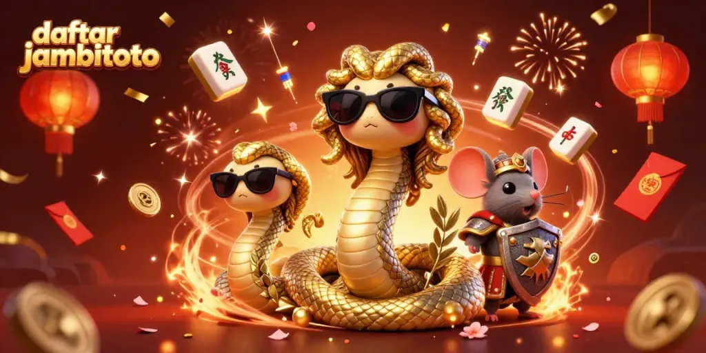 Join the fun with daftar jambitoto in this vibrant 3D casino scene showcasing fortune and excitement.