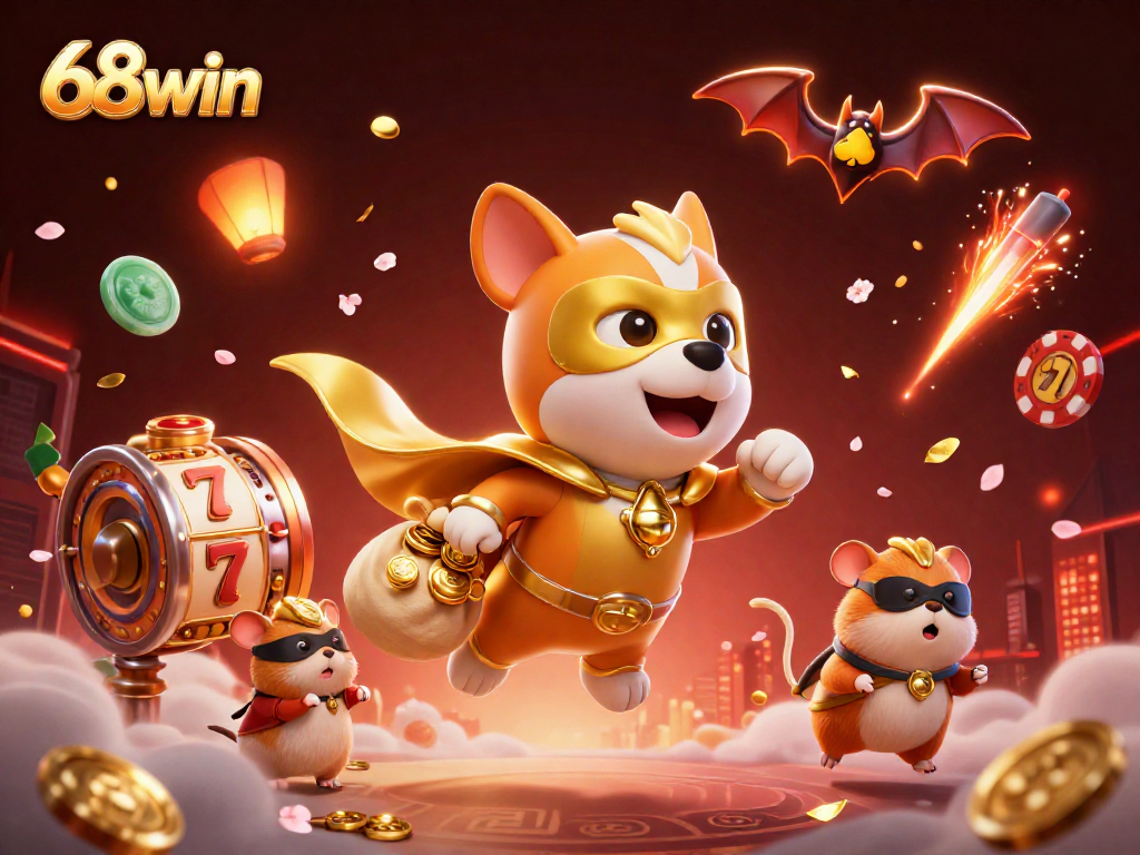 Experience thrilling wins with 68win's exciting games in this vibrant casino setting.