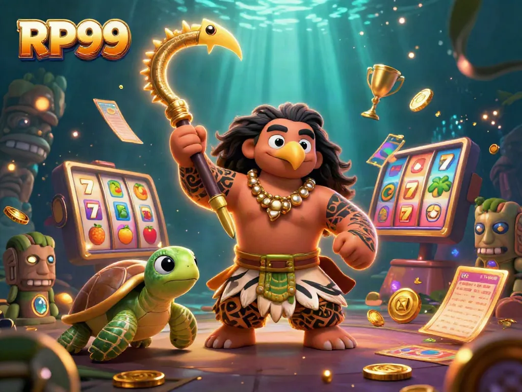 Experience the thrill of gaming with RP99, featuring vibrant characters and dynamic slot elements.