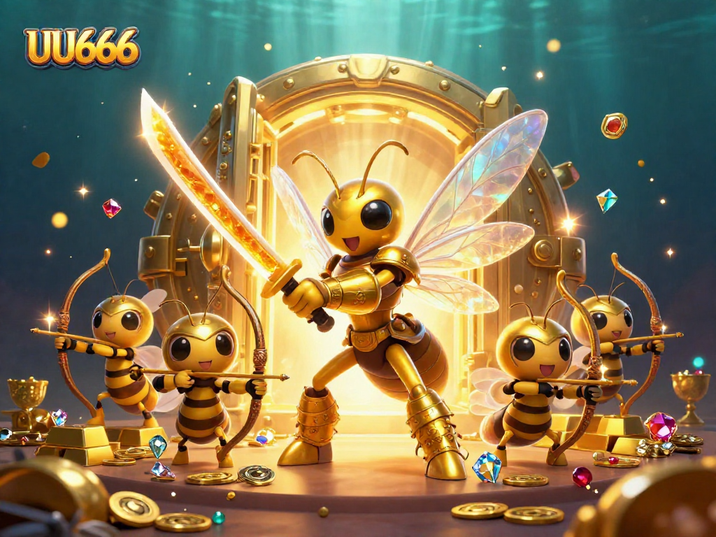 Experience the thrill at UU666 with a dynamic, colorful scene of gambling excitement.