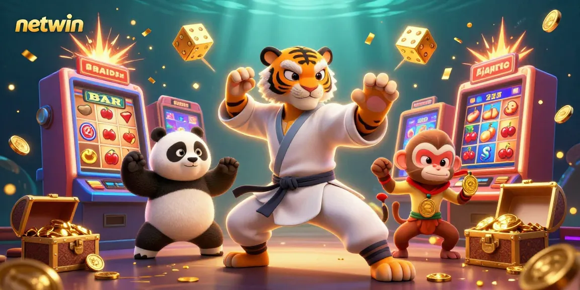 Experience netwin's dynamic casino adventure with playful characters and exciting game elements!
