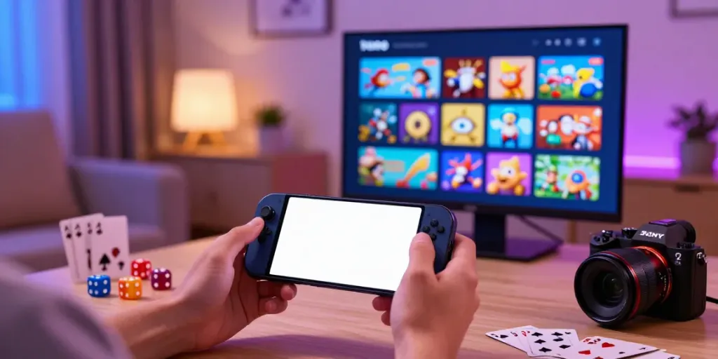 Engaging moment with the Yono Arcade mobile gaming app, showcasing a vibrant playing environment with game elements.