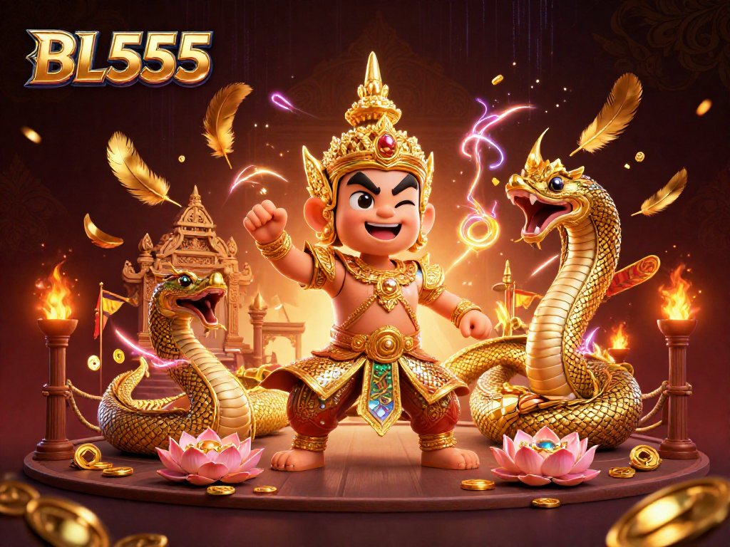 Experience the excitement with BL555 in a vibrant 3D casino scene full of action and energy.