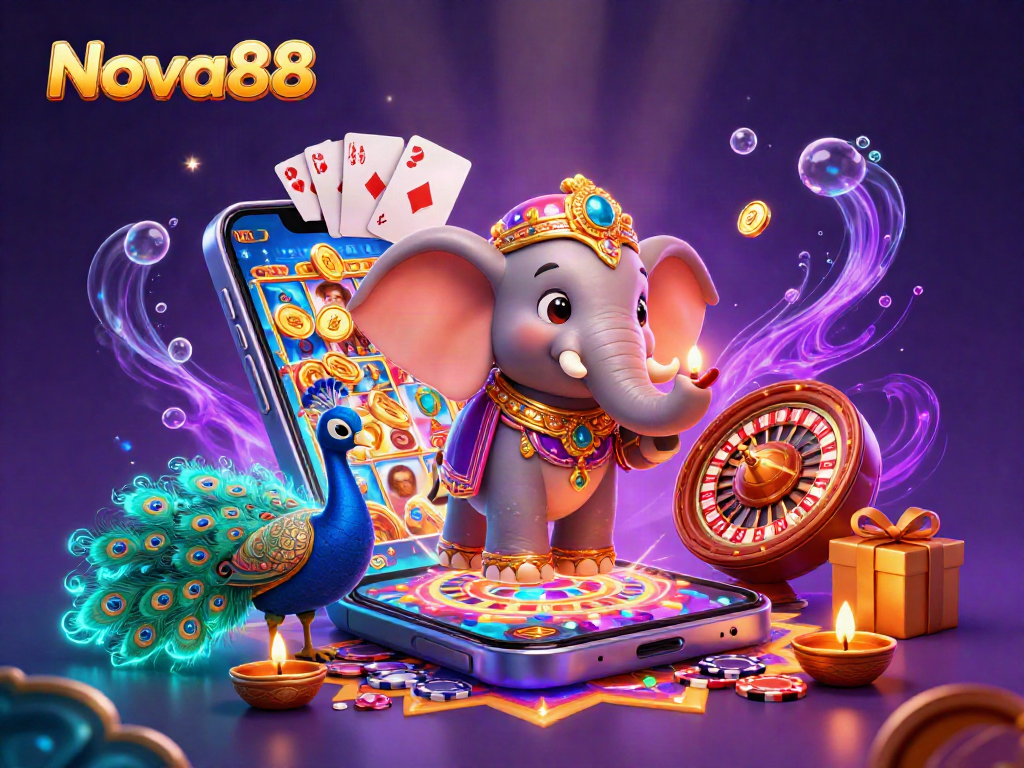 โนวา88 เข้าสู่โลกคาสิโนผ่านช้างเดียวน่ารักและเพื่อนที่เพลิดเพลิน