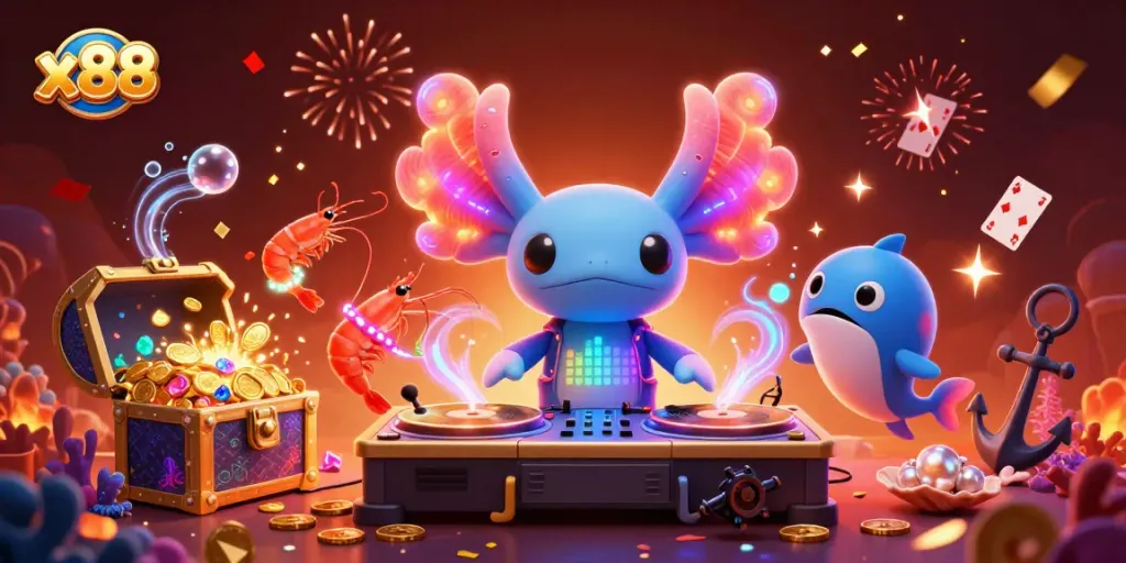 X88 engages players with exciting underwater themed casino games featuring vivid characters and dynamic elements.