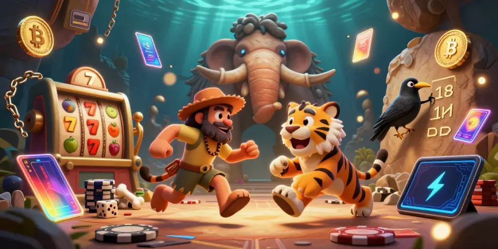 Menangkan jackpot di kasino prasejarah dengan game idle terbaik yang memukau di layar!