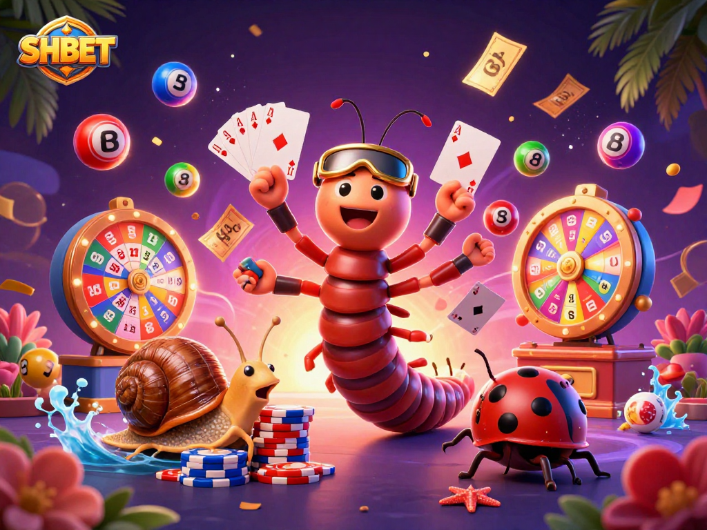 Experience thrilling gaming at SHBET with a vibrant 3D casino scene showcasing excitement and fun.