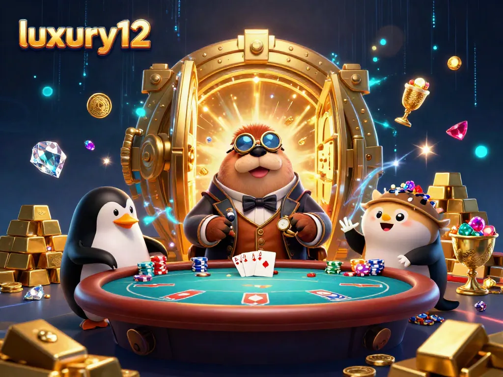 Play poker with luxury12 amidst gold treasures and whimsical underwater characters.