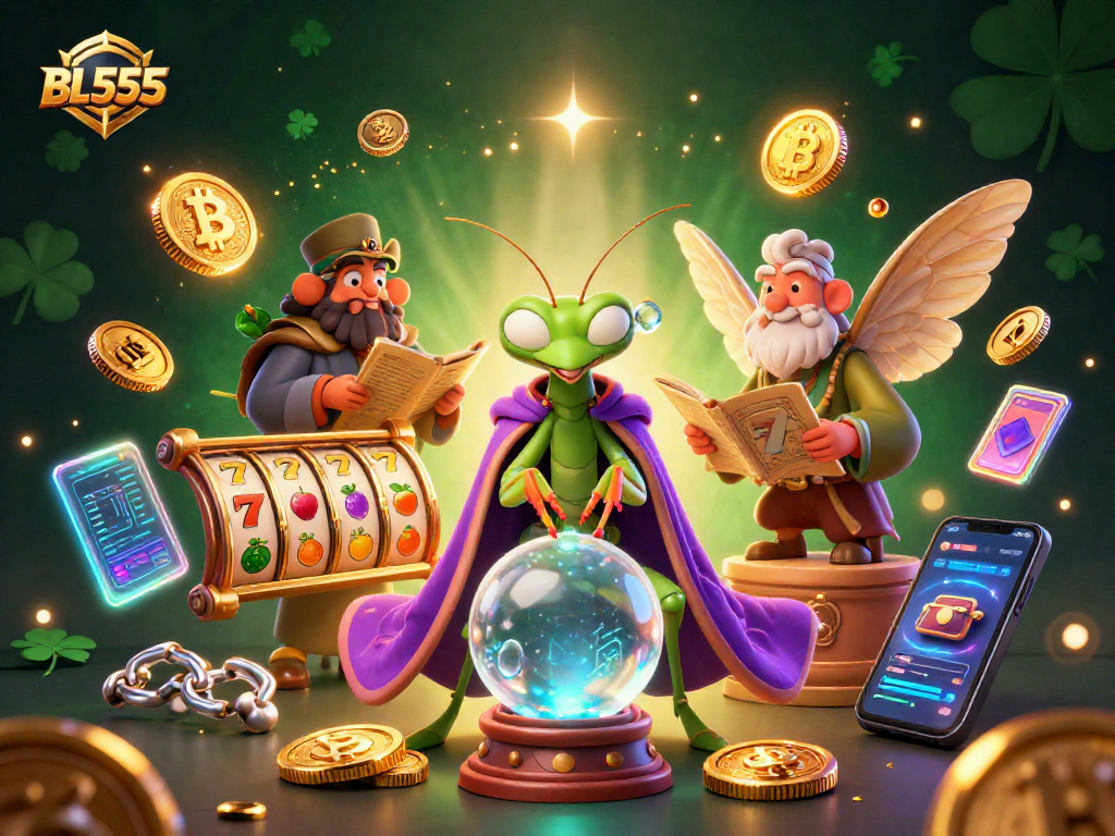 Engage with BL555's exhilarating slot gaming experience featuring vibrant 3D characters.